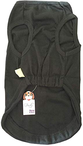 Dog Shirt Rdc Pet Clothes Dog T Shirts Love Me Cotton T-Shirt Dog Tank Top Summer Cool Vest for Small Dog Medium Puppy Cat (Black, M) - size: Medium