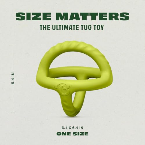 Benebone Natural Rubber Tug Interactive Dog Toy, Natural Rubber - size: 1 Pack, style: Tug
