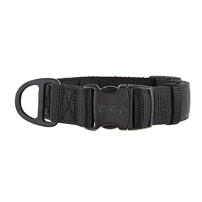 KONG Max HD Ultra Durable Neoprene Padded Dog Collar (Medium, Black)