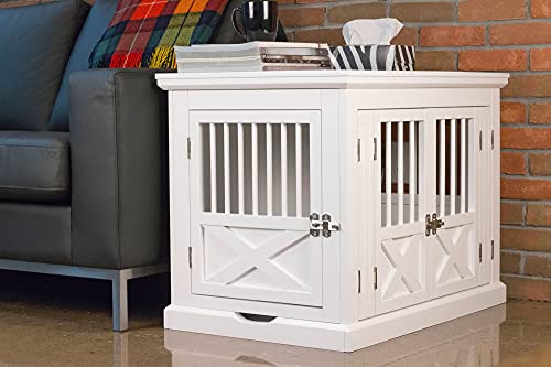 zoovilla Merry Products Triple Door Medium Dog Crate, Color White - color: White