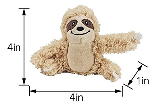 Glow Pups Hide and Seek Dog Toy, Sloth Dog Toy, Plush Squeaky Burrow Tree for Dogs, Interactive Puzzle for Mental Stimulation, Woodland Style, Medium Size, Set of 4 - size: Medium