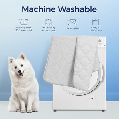 Rywell Cooling Blanket for Dogs, Large Dog Cooling Mat Q-Max>0.5, Durable&Versatile with Cooling&Soft Surfaces for All Seasons,Waterproof Protect Sofa Bed,40 * 60IN Washable Dog Blanket - size: 60*40*IN