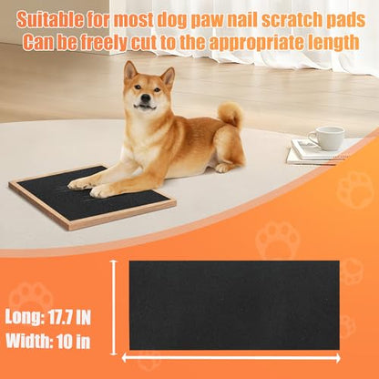 6 PCS Pet Nail Self Adhesive Replacement Emery Paper Fits Most Dog Scratch Pad Cat Litter Box DIY on The Places Where Pets Like to Scratch (10in*17.7in, White) - color: White, size: 10in*17.7in