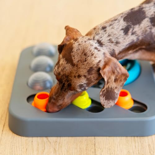 Messy Mutts Flip'n Slide Puzzler, Medium, 12.5" x 12.5", Grey - size: Medium