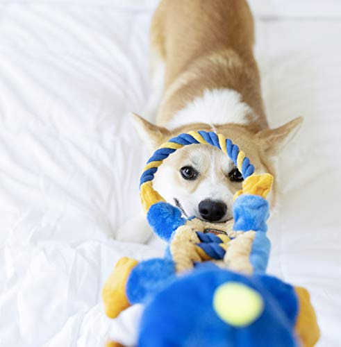 Outward Hound Ropiez Dragon Interactive Plush Squeaky Dog Tug Toy - color: Ropiez Dragon