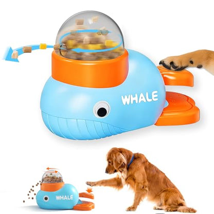 Interactive Dog Puzzle Toy,Dog Treat Dispenser Interactive Toys Food Slow Feeder for Small Dogs and Cats, Blue Enrichment Toy, IQ Training Exercise Small Animal Bowls