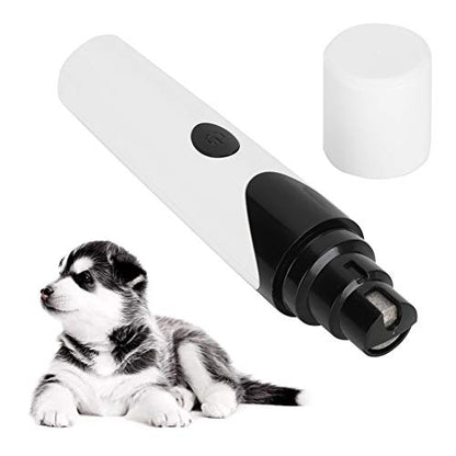 Silent Dog Nail Grinder, Low Noise USB Rechargeable Electric Nail Clippers & Trimmers, 6500 RPM with 800mAh Battery, for Small Medium Large Dogs