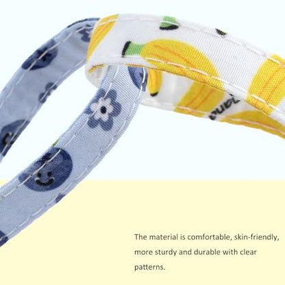 Faygarsle 2 Pack Blueberry Banana Pattern Cat Collars Breakaway Safety Collar with Bell Spring Summer Design for Girl Cats,Yellow Light Blue - color: Blueberry&banana