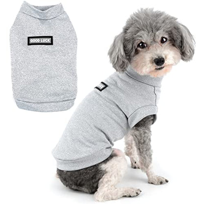 Zunea Small Dogs Shirts Quick Dry Summer T-Shirts Cooling Puppy Clothes Soft Sleeveless Vest Tank Top Breathable Stretchy Pet Girls Boys Chihuahua Apparel Sun Protection for Hot Weather LightGray S - color: lightgray, size: S