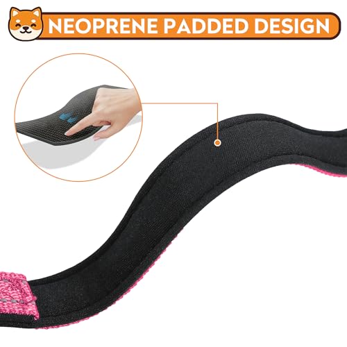 Reflective Dog Collar, Adjustable Soft Neoprene Padded Nylon Pet Collars with Buckle for Puppy and Small Dogs, Cats, Hotpink,XS - color: Hotpink, size: X-Small