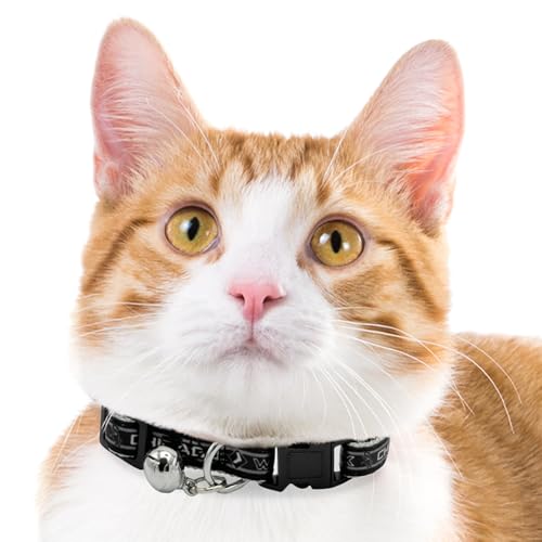 MLB CAT Collar Chicago White Sox Satin Cat Collar Baseball Team Collar for Dogs & Cats. A Shiny & Colorful Cat Collar with Ringing Bell Pendant - color: Chicago White Sox