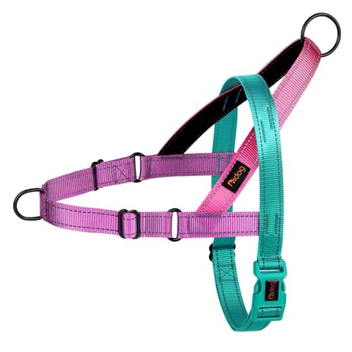 Didog No Pull Dog Harness with Soft Padded Handle, Quick Fit & Lightweight Adjustable Vest Harness, Easy for Training Walking for Small & Medium and Large Dogs(Dark Green,S) - color: Dark Green, size: S:Chest 19-24", Fit 17-35 lbs
