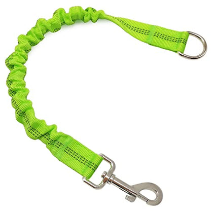Bungee Dog Leash Extension, 18”Dog Shock Absorber Extender, Works with Any Leash for Walking, Jogging, Training, Playing (Green) - color: Green