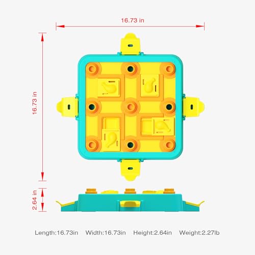 Dog Puzzle Toy Mental Stimulation - Level 3 in 1 Dogs Food Feeder Puzzle, Dog Treat Puzzle Feeder (Advanced-Blue Board) - color: Level 3 in 1-Advanced-Blue Board