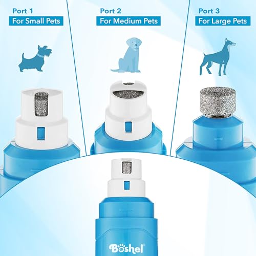 Boshel Quiet Noise Pet Nail Grinder for Dogs, Toenail Grinder for Large Breeds to Small Puppy and Cats