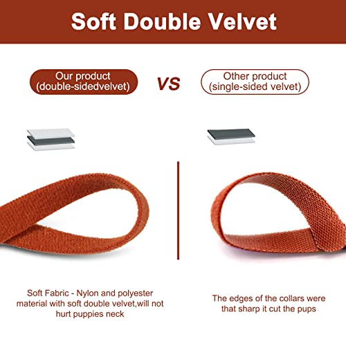 Whaline 20 Colors Puppy Whelping Collars Double-Sided Adjustable ID Collars Soft Bands for Newborn Pet Dog Cat, 13.8 Inches