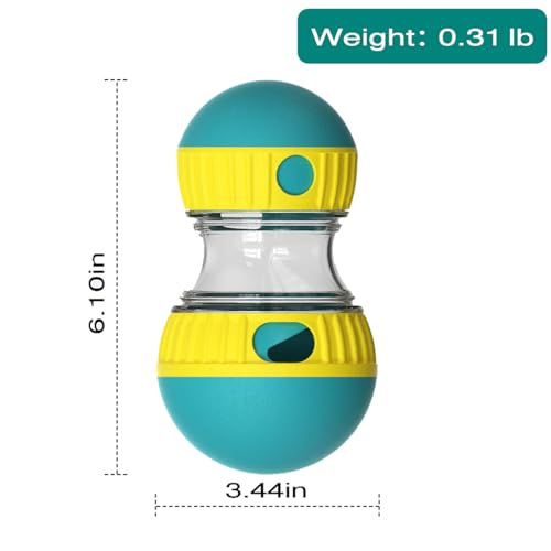 Dog Treat Dispenser Toy, Slow Feeder Enrichment Interactive Toy to Relieve Boredom and Anxiety, Not Suitable for Aggressive Chewers (Green) - color: Green