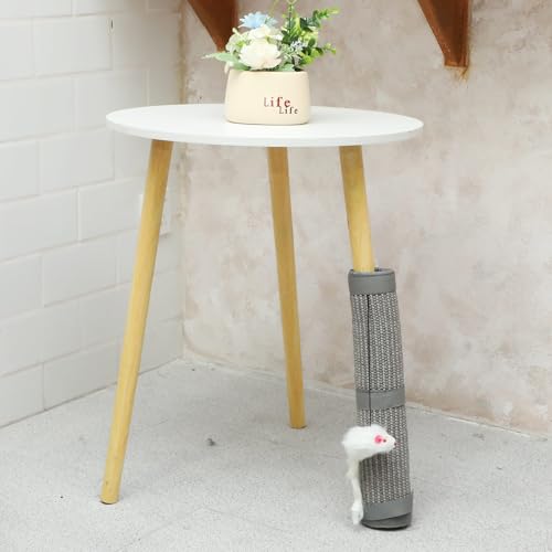 Dansydaisy 4 Pcs Sisal Cat Nail File Scratcher Wraps Around Scratching Pad 11 x 15 Inches Cat Scratch Mat Sisal Fabric Couch Scratch Protector Post Table Leg to Trim Pet Nails Protect Furniture