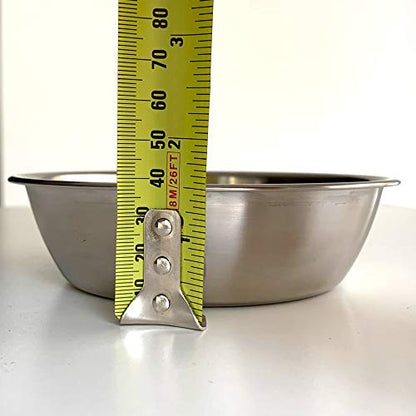 Bonza Two Piece Replacement Stainless Steel Dog Bowls for Pet Feeding Station. For Small Dogs and Cats,12oz - size: 2 Stainless Steel Bowls