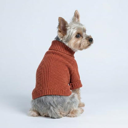 Fitwarm Thermal Knitted Dog Sweater Doggy Winter Coat Pet Clothes Doggie Turtleneck Jacket Puppy Outfits Cat Sweatsuit Red Small - color: Red, size: Small