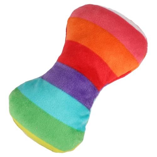 Milisten Squeaky Puppy Molar Dog Chew Toy Interactive Bone for Small Medium Large Dogs Durable Teeth Grinding Plaything