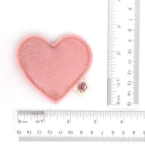 Catnip Toy – Heart Shape, Organic Catnip, 100% Wool Felt, Grown & Made in The USA - Pink - color: Pink, size: 1 pack