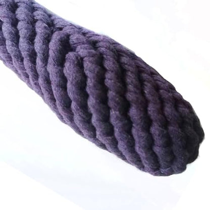 Dog Toys Puppy Teething Chew Toys,Cat Chew Toys Rope Toys,Safe Braided Rabbit Toys Healthy Gift - color: Purple eggplant