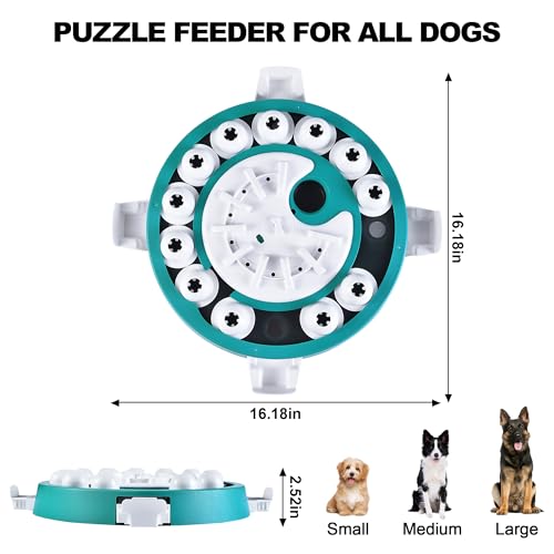Dog Puzzle, Level 3 in 1 Adjustable Difficulty Treat Toy for Smart Dogs, Food Puzzle Feeder for Mental Stimulation & Braintraining