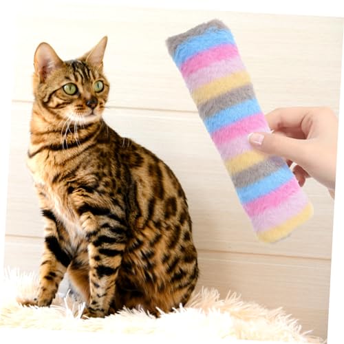 Catnip Plush Pillow Toy for Kittens Interactive Chew Toy for Indoor Cats for Exercise and Entertainment Soft Plush Design - size: 23.5x6x5cm