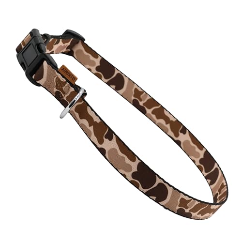 Dog Collar, Cute Camouflage Pattern, Soft and Adjustable Collar with Quick Release Buckle (XS (Neck 9-13", Width 3/8"), Camouflage Brown) - color: Camouflage Brown, size: XS (Neck 9-13", Width 3/8")