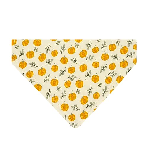 Ultra Joys Breakaway Cat Collar With Bells - For Boys & Girls, Kittens - With Bandana Pumpkin Small - color: Pumpkin-Bandana Collar, size: Small
