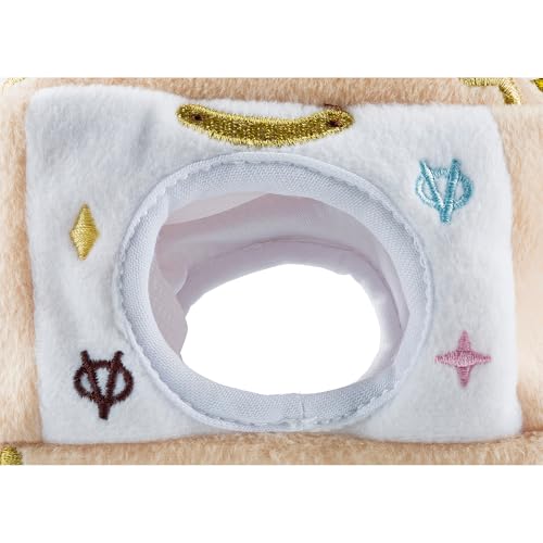 Haute Diggity Dog Chewy Vuiton Trunk Puzzle with 3 Plush Squeaky Dog Toys, Soft Durable Designer-Inspired Stuffed Puppy Chew Toys for Small & Medium Dogs, Machine-Washable (White) One Size - color: White Trunk, size: One Size
