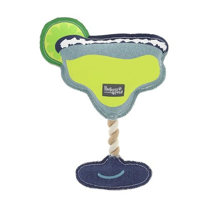 Pavilion Gift Company - Salty - 11" Canvas Rope Dog Toy Chew Tug of War Margarita Alcohol Best Friend Dog Doggy Puppy K9 Gift