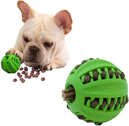 Dog Ball Toy - Interactive Dog Enrichment, Mental Stimulation Treat Embedding Rubber Ball Reduce Boredom (2 inches) - size: 2 inches