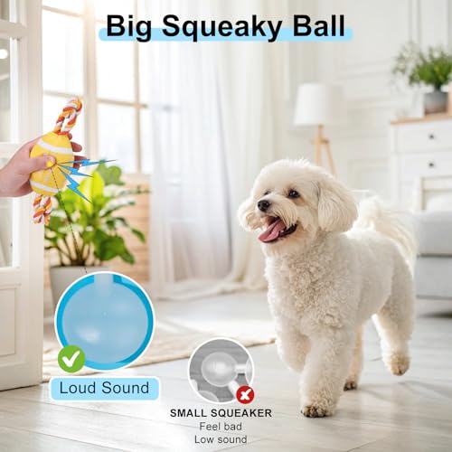 BEAUTYZOO Floating Dog Pool Toys for Small/Medium Dogs - Durable Chew-Resistant Squeaky Water Dog Toy with Rope, Interactive Fetch & Tug of War, Summer Swimming Beach Play (Oxford Fabric) - color: Yellow