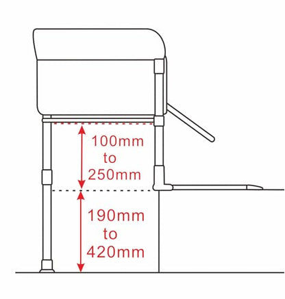Englacha Close2Me Elevated Pet Bed - Bedside Mattress for Cats and Small Dogs - Comfortable, Cozy Design with Tool-Free Installation - Foldable for Easy Transport, Carry Bag Included