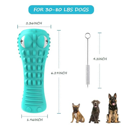 Cutiful Dog Toys for Aggressive Chewers Large Medium Breed, Indestructible Dog Chew Toys, Squeaky Interactive Tough Extremely Durable, Dogs Toothbrush Toys to Keep Them Busy - color: blue