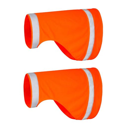 2 Pieces Reflective Dog Hunting Vest Orange, High Visibility Bright Dogs Safety Vest, Soft Jacket for Outdoor Walking Hunting, Keep Dog in Sight and Safe (Blaze Orange) - size: XL