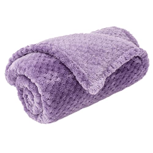 Pet Blanket for Dogs or Cats - Warm Soft Fuzzy Plush Fleece Throw for Puppy, Kitten, Small, Medium, Large Pets - Bed, Couch, Sofa, Travel (M/32" x 40", Iris) - color: Iris, size: M/32" x 40"