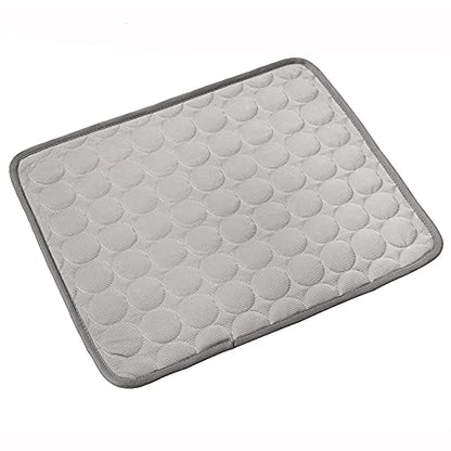 1pcs Dog Bed Cover Pet Blanket for Furniture Bed Couch Sofa Reversible, Breathable, Washable Pet Blankets, Dog Cooling Mat, Light Grey, 50 * 40cm - color: Light Grey, size: 50*40cm