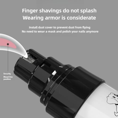 Silent Dog Nail Grinder, Quiet 40dB Electric Pet Nail Trimmer with USB Rechargeable, Interchangeable Grinding Heads for Safe Claw Filing of Small Cats to Large Dogs (Nail Grinder 1 Set)