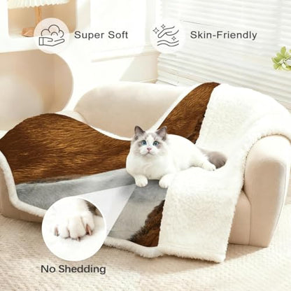 BlessLiving Basenji Throw Soft Blanket Sherpa Fleece Lined Blanket Pet and Dog Lovers Home Throw Blankets (Twin, 60 x 80 Inches) - color: Basenji, size: Twin, 60 x 80 Inches