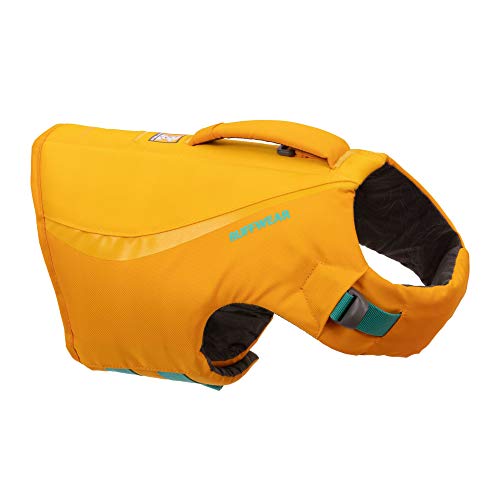 Ruffwear, Float Coat Dog Life Jacket, Premium Buoyancy Swim Vest with Lift Handle, Secure Fit & Reflective Trim, Adjustable Flotation for Swimming, Boating, & Outdoor Adventures, Wave Orange, Medium - color: Wave Orange, size: Medium