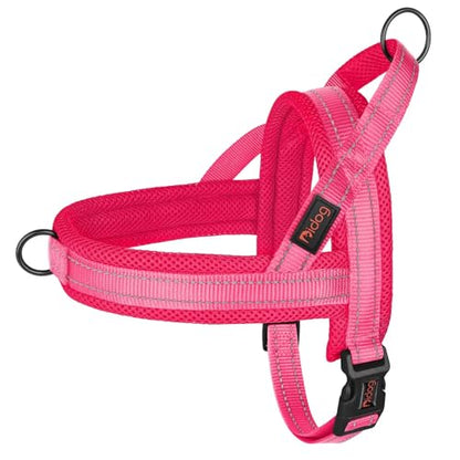 Didog No Pull Dog Harness with Soft Mesh Padded,Reflective & Quick Fit Light Weight Dog Strap Vest Harness,Easy for Walking Training (S:Chest 18-22", Pink) - color: Pink, size: S: Chest 18-22", Fit 19-29 lbs