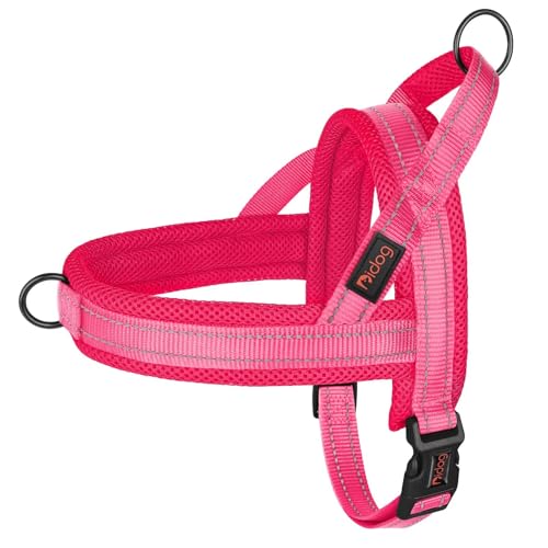 Didog No Pull Dog Harness with Soft Mesh Padded,Reflective & Quick Fit Light Weight Dog Strap Vest Harness,Easy for Walking Training (XS:Chest 15-18", Pink) - color: Pink, size: XS: Chest 15-18", Fit 9-18 lbs