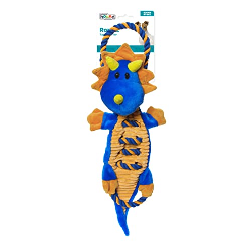 Outward Hound Ropiez Dragon Interactive Plush Squeaky Dog Tug Toy - color: Ropiez Dragon