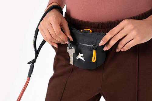 OllyDog Goodie Treat Bag, Dog Treat Pouch, Waist Belt Clip for Hands-Free Training, Magnetic Closure, Dog Training and Behavior Aids, Three Ways to Wear (Raven S'25) - color: Raven S'25