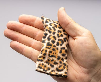 Purrfect Pounce Refillable Cat Toy with Catnip Included - Handmade in the USA, Interactive Leopard Design - Easy Refill Opening