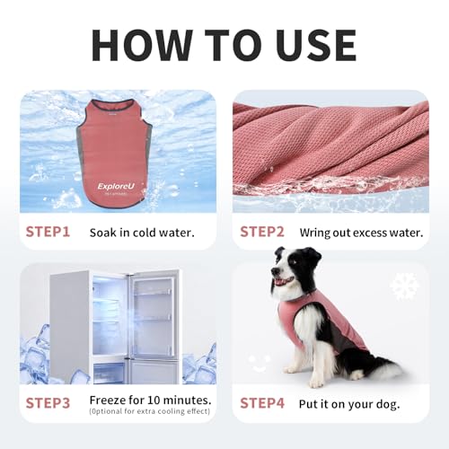 Dog Shirt, Cooling Vest Lightweight Breathable, Dog T-Shirts All-Season UV Protection Pet Clothes Quick Dry Soft Stretchy Pet Shirt Vest for Small Medium Large Dogs (Brier Rose 1PC, Small) - color: Brier Rose, size: Small (18-24lbs)
