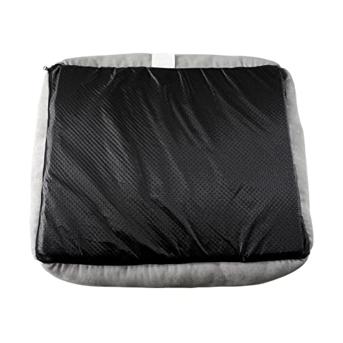 long rich rectangle bolster Pet Bed, Dog bed medium size, Gray With, 25x21x8 Inch (Pack of 1) (HCT-REC-005)